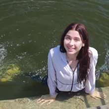 Wet Live Team: Tanya Cooled off in the Water and under the Shower