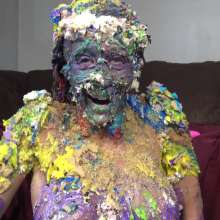 Jayce: The Encasement Challenge!  Massive Mess Mountain... did I live up?