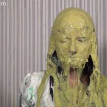 Anglefan: New Hannah Perez video!  Pied in a business suit!