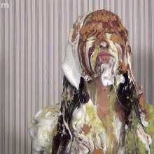 Anglefan: New Hannah Perez video!  Pied in a business suit!