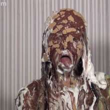 Anglefan: New Hannah Perez video!  Pied in a business suit!