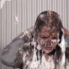 Anglefan: New Hannah Perez video!  Pied in a business suit!