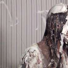 Anglefan: New Hannah Perez video!  Pied in a business suit!
