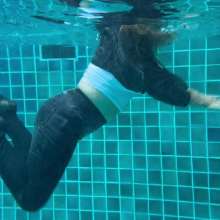 Wet_look_elena: Underwater in Leather