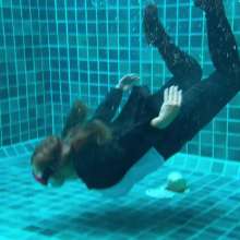 Wet_look_elena: Underwater in Leather