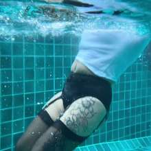 Wet_look_elena: Underwater in Leather