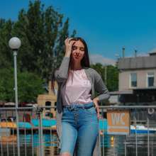 Wet Live Team: Valeria Got Wet and Showed Wet Breasts under a T-shirt