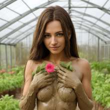 mFeelzGood: Training results on mud photography containing female nudity