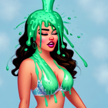 wammypinupart: weekend slime time (pinup cartoons)