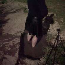 Swamp Angel: 73 Mud Eva Leather Skirt Moon Ritual