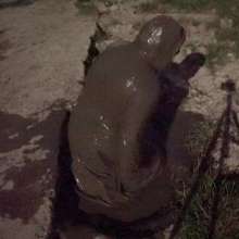 Swamp Angel: 73 Mud Eva Leather Skirt Moon Ritual