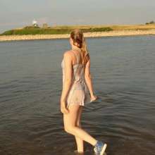WetPlace: Beautiful Eileen White Dotted Dress In River