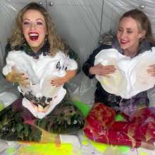 bsmessybakery: Bri and Lou's Fluorescent Gunged Jackets