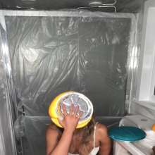 bsmessybakery: Bri's Messy Bathroom Pantie Filling