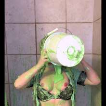 Chloe of PieroProductions: Chloe G In... Handcuffed and Slimed