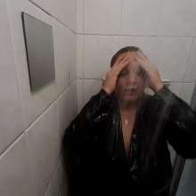 Darkabyss445: Darkabyss445 Stars in Wetlook in Leather Cloak