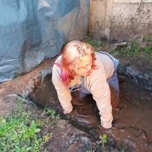 Darkabyss445: Denim Dungarees and Jersey Sensual Mud Play