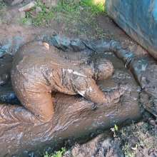 Darkabyss445: Denim Dungarees and Jersey Sensual Mud Play