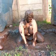 Darkabyss445: Denim Dungarees and Jersey Sensual Mud Play