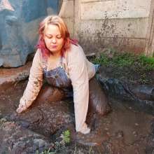 Darkabyss445: Denim Dungarees and Jersey Sensual Mud Play