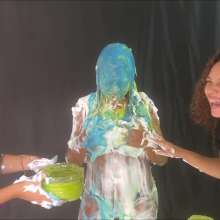 RevSlymsford: Embarrassed Ana Trashed With Pies + Slime In Her Underwear