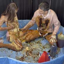 Wamgirlx: Horrendous Food Fuck Sploshing Mess!  (The Big One)