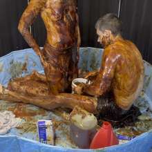 Wamgirlx: Horrendous Food Fuck Sploshing Mess!  (The Big One)
