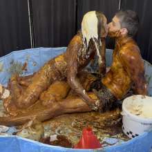 Wamgirlx: Horrendous Food Fuck Sploshing Mess!  (The Big One)