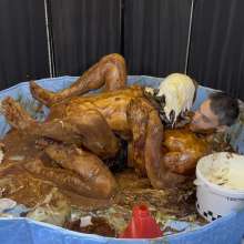 Wamgirlx: Horrendous Food Fuck Sploshing Mess!  (The Big One)
