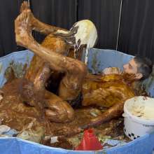 Wamgirlx: Horrendous Food Fuck Sploshing Mess!  (The Big One)