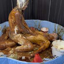 Wamgirlx: Horrendous Food Fuck Sploshing Mess!  (The Big One)