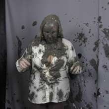 Trouso: Isla in a Satin Blouse Mud Testing Hunters