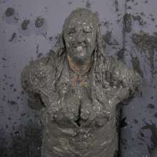 Trouso: Isla in a Satin Blouse Mud Testing Hunters