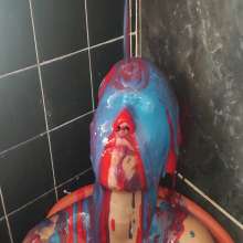 JohnWam: Key Is Pied, Slimed and Fucked by a Dildo!