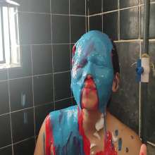 JohnWam: Key Is Pied, Slimed and Fucked by a Dildo!