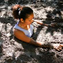 dlodoski: Jane Exploring Mucky Peat--Photos