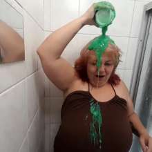 Darkabyss445: POV of Darkabyss445 Green Gunging and Naked Boobs