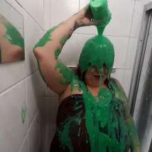 Darkabyss445: POV of Darkabyss445 Green Gunging and Naked Boobs