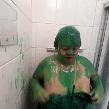 Darkabyss445: POV of Darkabyss445 Green Gunging and Naked Boobs