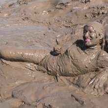 DungeonMasterOne: PVC Catsuit, Playboy Heels, Mud!