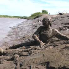 DungeonMasterOne: PVC Catsuit, Playboy Heels, Mud!