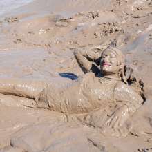 DungeonMasterOne: PVC Catsuit, Playboy Heels, Mud!