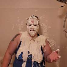curiousvixen84: Whipped cream Wednesday pie in my face!