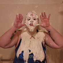 curiousvixen84: Whipped cream Wednesday pie in my face!