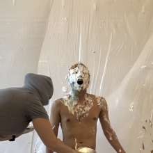 hooliham: Free new video!  Hooliham gets destroyed with pies