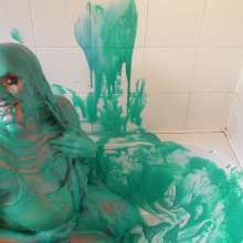 WAMfuns Messy Forfeits: Sophia Delane Yellow Dress, Pearlescent Gunge