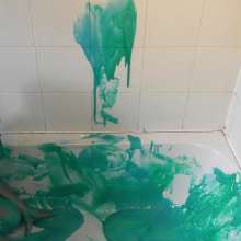 WAMfuns Messy Forfeits: Sophia Delane Yellow Dress, Pearlescent Gunge
