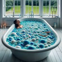 Bobographer: Francesca in the blue goo nude