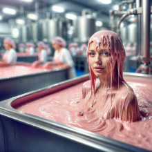 Bobographer: Blonde in thick pink mess--part three