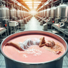 Bobographer: Blonde in thick pink mess--part three